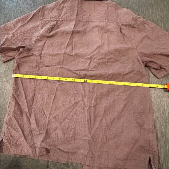 Lucky Brand brown Linen Men's Casual Button-Down Shirt size M - Picture 5 of 5